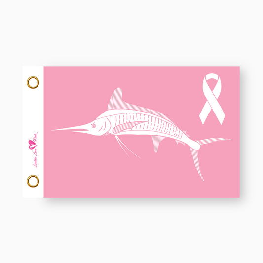 White Marlin - Breast Cancer Ribbon