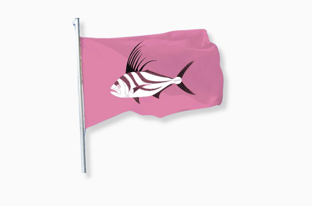 Fish Flag Colour In Ladies Love Pink — Rooster Fish Release Flags